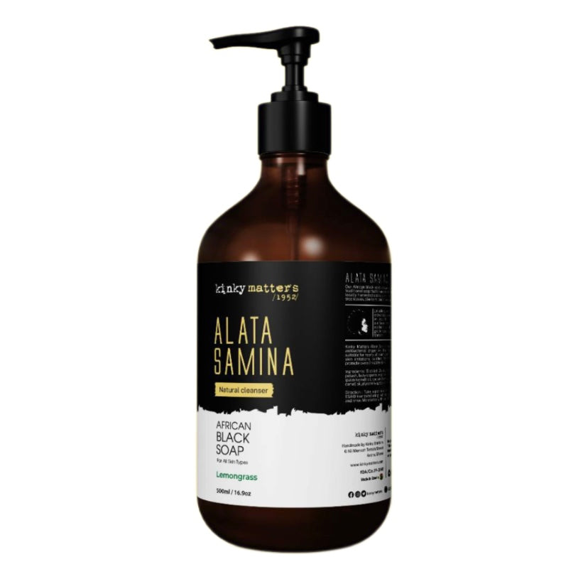 Natural African Black Soap with antiviral, antifungal, and antibacterial properties for healthy, nourished skin