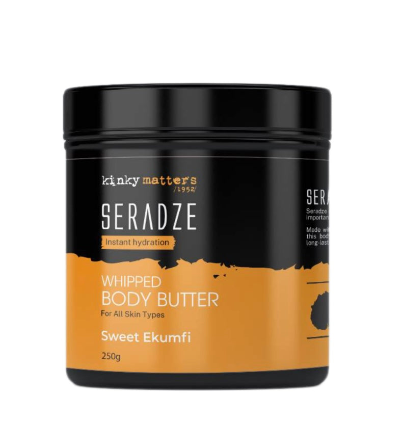 Luxurious body butter that melts into skin for intense moisture, nourishment, and skin repair